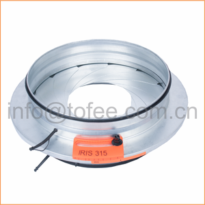 Galvanized steel air volume control <strong>iris</strong> <strong>damper</strong> hvac <strong>iris</strong> <strong>damper</strong> full sizes 80mm 800mm from china supplier - Product Image 5