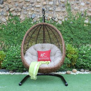 เก้าอี้ไข่หวายสังเคราะห์ออกแบบล่าสุดเฟอร์นิเจอร์สวนแบบทันสมัย - Product Image 1