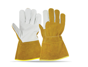 Guantes de Soldadura Industriales de Cuero Vacuno de Primera Calidad con Protección Contra Altas Temperaturas - Product Image 2