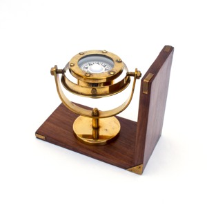 ฐานรองเข็มทิศ binnacle ทำจากทองเหลืองทางทะเลฐานรองแผ่นขนาด4นิ้วพร้อมหน้าปัดพลาสติกสีขาว3นิ้วของขวัญตกแต่งเรือแปลกใหม่ - Product Image 4