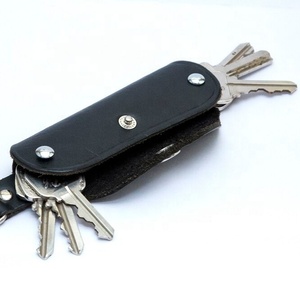 พวงกุญแจหนังแท้อัจฉริยะ,กระเป๋าหนังวัวกุญแจรถยนต์ที่ใส่กุญแจรถพวงกุญแจหนัง - Product Image 1
