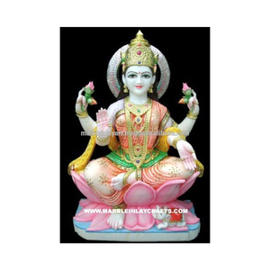 White Marble Laxmi Maa Statue - Product Image 1