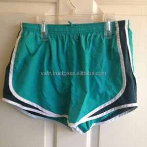 Pantalones cortos deportivos de algodón para hombre, cierre de cintura elástica para correr - Product Image 1