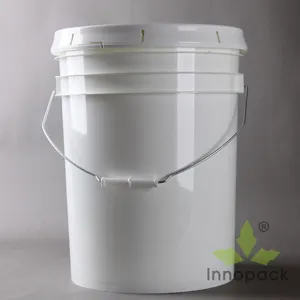 优质PP材质6加仑塑料油漆桶塑料柄和盖子