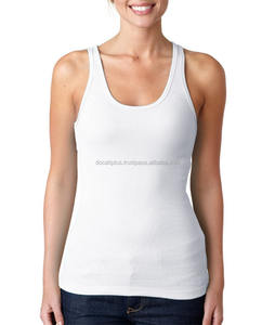 custom oem ladies fitted gym stretchable tank tops - Product Image 6