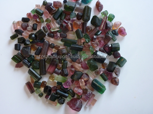 Tourmaline naturelle brute, pierres précieuses en vrac, couleurs mélangées |   Origine indienne |   Non chauffé |   Coscatlexports DS1A0480 - Product Image 6