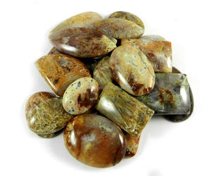 23 Uds cabujón pulido de forma libre 100 Gms piedras preciosas sueltas de jaspe de sagenita Natural para la fabricación de joyas - Product Image 3