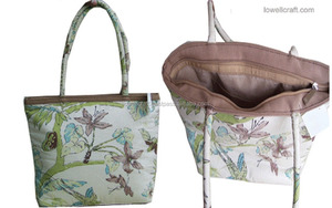 2023 bolso de mano de lona de estilo playero INS hecho a mano para mujer, bolso de mano con estampado de logotipo personalizado de algodón de alta calidad para mujer, bordado con cremallera - Product Image 4