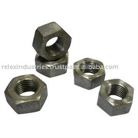 Approvisionnement direct d'usine usinage CNC écrous de blocage hexagonaux plaqués zinc écrou hexagonal en métal pour l'exportation au prix de gros fournisseur indien