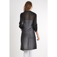 Frau Kleid Strickjacke