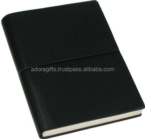 Fundas de cuero hechas a mano para libros, cubierta negra de cuero genuino para diarios - Product Image 1