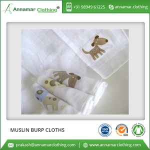 100% Cotton Super Soft Muslin Baby Burp Cloths for Bulk Purchase - Product Image 3