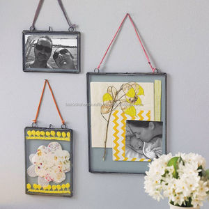 กรอบรูปโลหะและกระจกใสแบบแขวนกรอบรูปตกแต่ง - Product Image 1