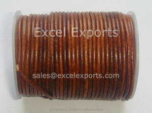 El proveedor mayorista indio Excel Exports ofrece una banda de encaje de cuero para pulseras y joyería Textiles y productos de cuero - Product Image 5