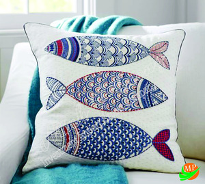 No 3 Lightweight Square <b>Cushion</b>/Pillow Customizable Size With Hand Embroidery Soft Plain Style Hotel Bedding for Massage - Product Image 1