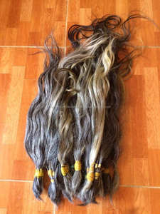 Extensiones de Cabello Virgen Remy Gris a Granel con Trama de Piel, de 8 a 40 Pulgadas de Largo, 100 Gramos - Product Image 3