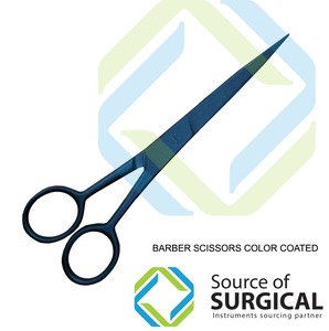 Pet Grooming Scissors Titanium Coated Stainless Steel Right-Handed Medium Handle Professional Dog Cat Straight Curved Blending - Product Image 2