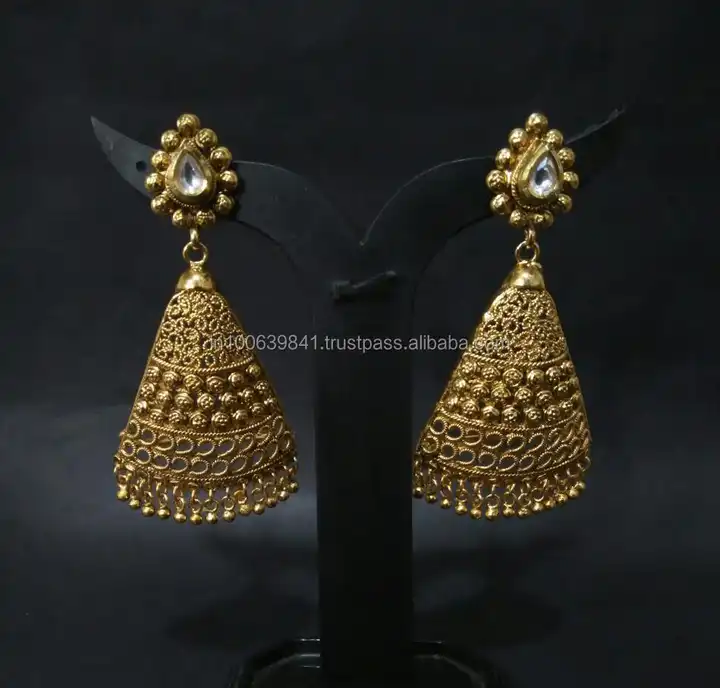 Drop Earring Fancy Ladies Designer Earrings, Gold Plating at Rs 600/pair in  Chennai