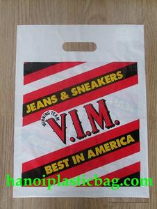 Polyethylene virgin <b>punch</b> out handle / die cut <b>bag</b> / packing <b>bag</b> - Product Image 3