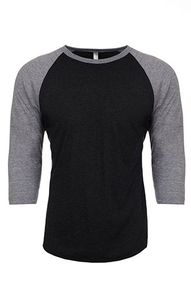 Next Level Apparel Camiseta de manga raglán tri-blend Unisex 3/4-Hecho de 50% poliéster, 25% algodón y 25% rayón - Product Image 5