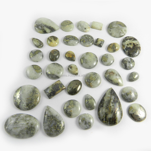 Piedra preciosa de pirita de marcasita de oro, 35 unidades, 100 gms, forma mixta, cabujón, venta al por mayor - Product Image 4