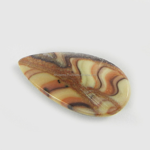 ลูกแพร์ Cabochon พลอย2.06 13*26มม. ธรรมชาติ Wagul Jasper IG0245 Gms - Product Image 2