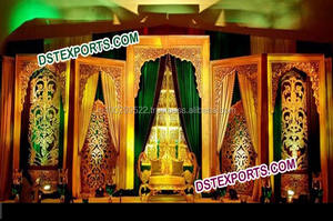 Royal Lookแผงฉากหนังติดคริสตัล,ฉากหนังสีขาวงดงามแผงหนังติดด้านหลังสำหรับโซฟางานแต่ง - Product Image 6