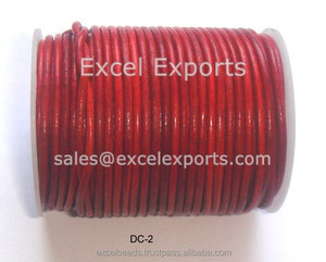 Bracelets en cuir véritable vieilli marron antique 5mm meilleurs cordons de bracelet de tressage de fil de bijoux avec perles finition mate de haute qualité - Product Image 3