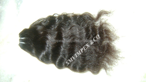 Extensions de cheveux Body Wave de couleur naturelle de qualité 12a 100% cheveux indiens Remy sans perte de cheveux, style vague profonde et lâche sans processus artificiel - Product Image 2