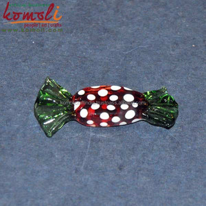 Vibrant Glass Crafting Supplies Handmade Murano Glass Candy Toffee Lollipop - Product Image 2
