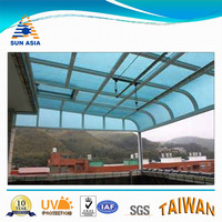 Feuille de polycarbonate gaufrée 2 mm 3 mm, couleur personnalisée, certifiée ISO 9001 SGS, résistante à la chaleur, utilisation extérieure, protection UV, garantie 10 ans