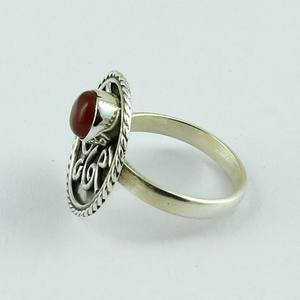 Nueva categoría Anillos de plata de ley 925 con piedra preciosa cornalina, joyería hecha a mano - Product Image 4