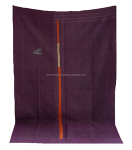 Authentic Indian Handmade Kantha Sari Bedding Bedspread - Product Image 4