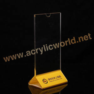 โรงงานที่กำหนดเองเลเซอร์แกะสลักนำพลาสติกอะคริลิแสดงเมนูยืนเมนูเข้าสู่ระบบชั้นวาง - Product Image 2