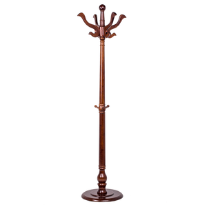 Porte-manteau sur pied élégant en bois Carmen 125 - Couleur marron - Product Image 1