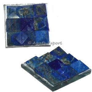 Pyramide de Lapis Lazuli vastu, 1-pièce, plaque, accessoire de guérison - Product Image 1