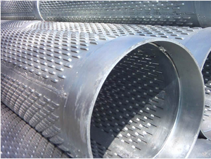 Endüstriyel Paslanmaz Çelik Silindir Delikli Metal Örgü, Sıvı Filtresi için Yuvarlak Delikli, Tarım Endüstrileri Kullanımı - Product Image 5