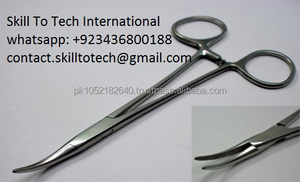 ซื้อเครื่องมือผ่าตัดสเตนเลสที่มีคุณภาพสูงตรงและโค้งไม่มีเลเซอร์โลโก้ Halsted คีมห้ามเลือดยุง - Product Image 6