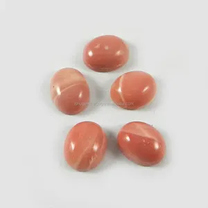 โอปอลสีชมพูขนาด10X8มม. อัญมณีทรงหลวม5ชิ้นเจียร์10.20 Cts - Product Image 2