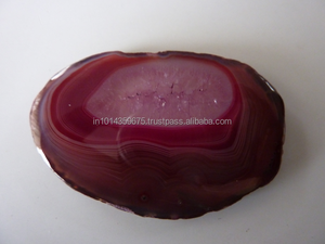 อะเกตดรูซี่ธรรมชาติแบบแผ่น คาโบชอง หินหลวมหลากสี  ผ่านการบำบัดตามธรรมชาติ  มีเอฟเฟกต์แสง  ขายส่ง ปรับแต่งได้ - Product Image 4