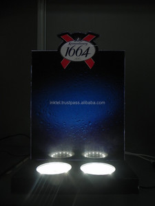 Exhibidor y Soporte de Botellas de Vino LED C1 de Acrílico Personalizado - Product Image 3