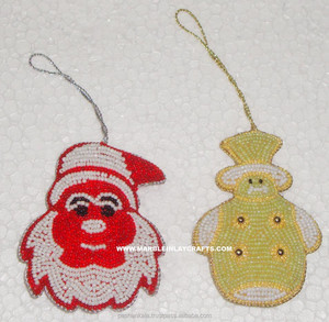 Adorno Navideño de Papá Noel y Oso de Peluche - Product Image 1