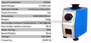 220V Điện tử phòng thí nghiệm Vortex Shaker cho ống thử nghiệm thép bền và vật liệu thủy tinh Bảo hành 1 năm - Product Image 3