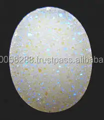 Natürlicher ovaler Opal mit flachem Rücken Druzy Loose Stone