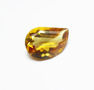 อัญมณีสีเหลืองสีเหลืองเจียระไนเจียระไนแบบแฟนซีสีเหลืองสีเหลืองพลอยสังเคราะห์รูปทรงแฟนซี - Product Image 2
