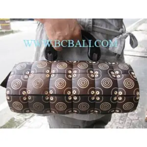 casual women bag made from coconut wood bali
