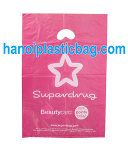HDPE competitive price high quality punch out handle bag - Product Image 4