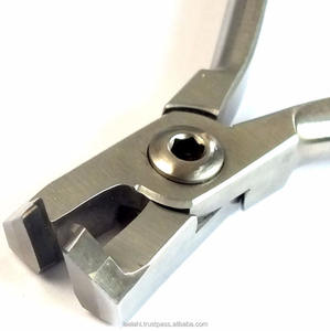 Cortador de Alambre de Acero Inoxidable Profesional para Extremos Distales, Alicates Dentales de Laboratorio de Ortodoncia con Mango de Oro TC - Product Image 3