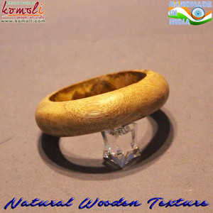 Pulsera de madera sin terminar hecha a mano, joyería de madera al por mayor - Product Image 3