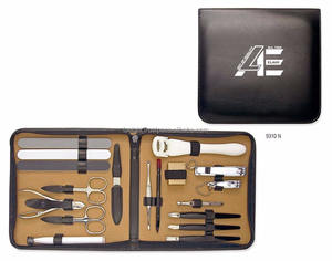 ชุดทำเล็บมือและเล็บเท้าสุดหรู 18 ชิ้น พร้อมอุปกรณ์สแตนเลสในกล่องสีดำ ขายส่งราคาถูก ปี 2026 - Product Image 1